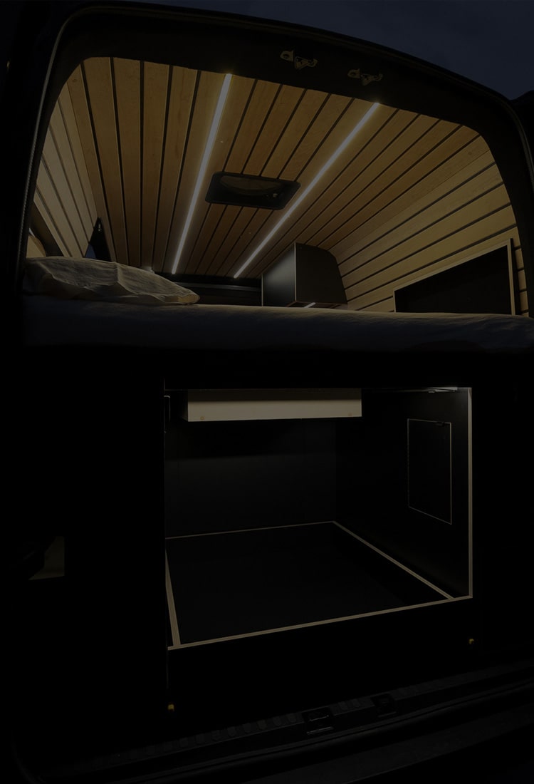 Plyco customer Built For Advanture's glorious RV fitout featuring the plywood supplier's lightweight Laminated Poplar Timber Veneer Sheets for caravan interiors